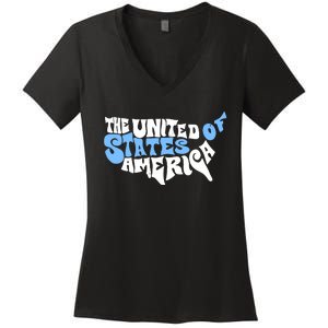 Matt Leinart The United State Of America Women's V-Neck T-Shirt