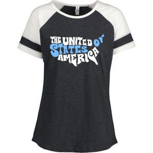 Matt Leinart The United State Of America Enza Ladies Jersey Colorblock Tee