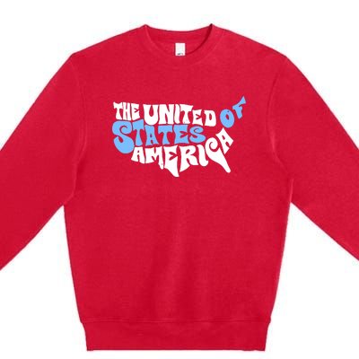 Matt Leinart The United State Of America Premium Crewneck Sweatshirt