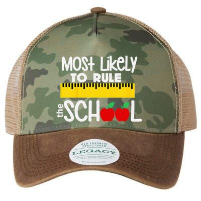 MOST LIKELY TO RULE THE SCHOOL RULER & APPLE Legacy Tie Dye Trucker Hat