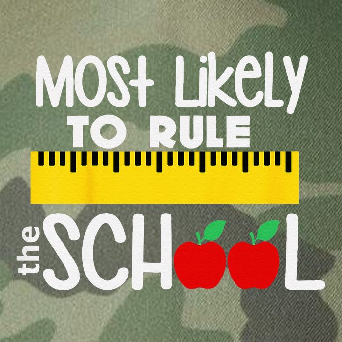 MOST LIKELY TO RULE THE SCHOOL RULER & APPLE Legacy Tie Dye Trucker Hat