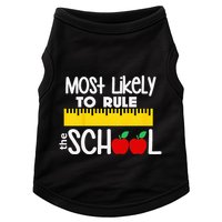 MOST LIKELY TO RULE THE SCHOOL RULER & APPLE Doggie Tank