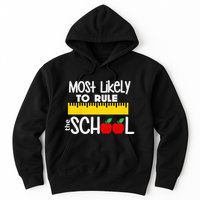 MOST LIKELY TO RULE THE SCHOOL RULER & APPLE Hoodie