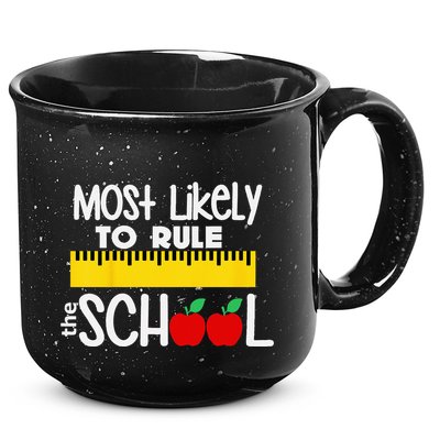 MOST LIKELY TO RULE THE SCHOOL RULER & APPLE 15oz Campfire Ceramic Mug