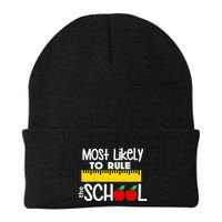 MOST LIKELY TO RULE THE SCHOOL RULER & APPLE Beanie