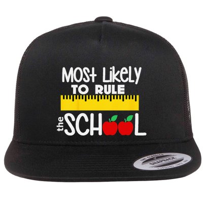 MOST LIKELY TO RULE THE SCHOOL RULER & APPLE Flatbill Hat