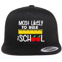 MOST LIKELY TO RULE THE SCHOOL RULER & APPLE Flatbill Hat