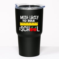MOST LIKELY TO RULE THE SCHOOL RULER & APPLE Tumbler
