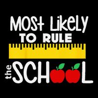 MOST LIKELY TO RULE THE SCHOOL RULER & APPLE Youth Performance Sprint T-Shirt