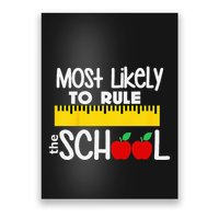 MOST LIKELY TO RULE THE SCHOOL RULER & APPLE Poster