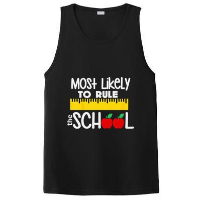 MOST LIKELY TO RULE THE SCHOOL RULER & APPLE PosiCharge Competitor Tank