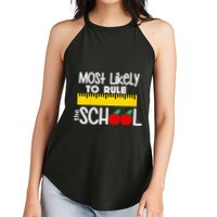 MOST LIKELY TO RULE THE SCHOOL RULER & APPLE Women's Perfect Tri Rocker Tank