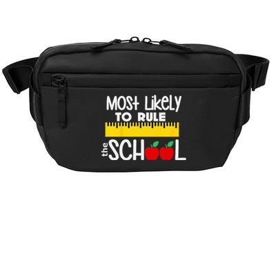 MOST LIKELY TO RULE THE SCHOOL RULER & APPLE Crossbody Pack