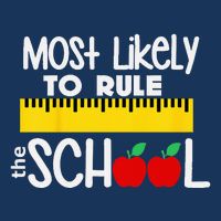 MOST LIKELY TO RULE THE SCHOOL RULER & APPLE Infant Baby Jersey Bodysuit
