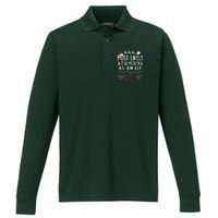 Most Likely To Be Mistaken As An Elf Family Christmas  Performance Long Sleeve Polo