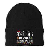 Most Likely To Watch All The Football Games Christmas Beanie