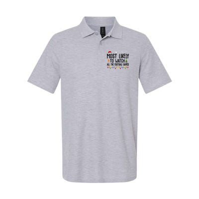Most Likely To Watch All The Football Games Christmas Polo