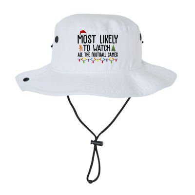 Most Likely To Watch All The Football Games Christmas Legacy Cool Fit Booney Bucket Hat