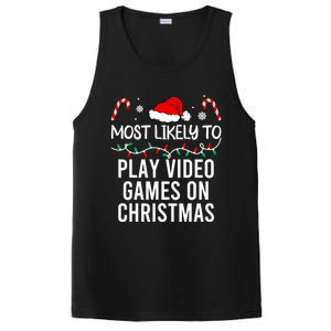 Most Likely To Play Video Games On Christmas Matching Gift PosiCharge Competitor Tank