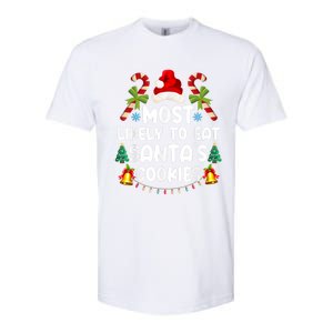 Most Likely To Eat SantaS Cookies Christmas Family Matching Softstyle CVC T-Shirt