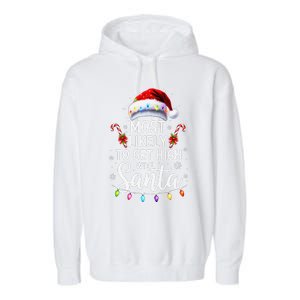 Most Likely To Get High With Santa Christmas Funny Garment-Dyed Fleece Hoodie