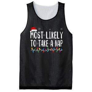 Most Likely Take A Nap Mesh Reversible Basketball Jersey Tank