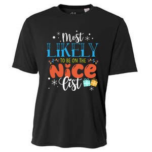 Most Likely To Be On The Nice List Cooling Performance Crew T-Shirt