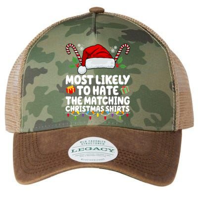 Most Likely To Hat The Matching Christmas Shirts Legacy Tie Dye Trucker Hat