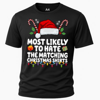Most Likely To Hat The Matching Christmas Shirts Performance Shirt