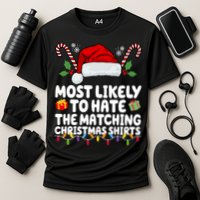 Most Likely To Hat The Matching Christmas Shirts Cooling Performance Crew T-Shirt