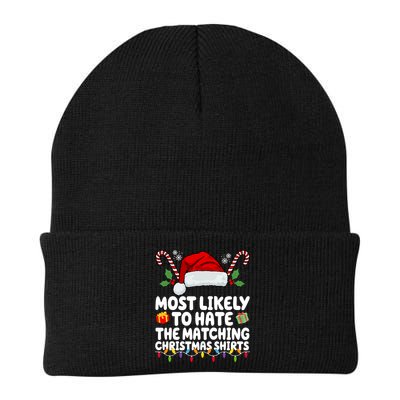 Most Likely To Hat The Matching Christmas Shirts Beanie