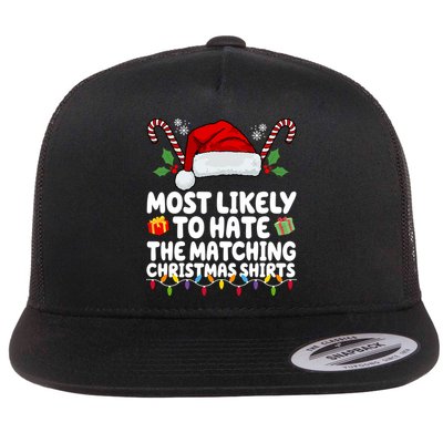 Most Likely To Hat The Matching Christmas Shirts Flatbill Hat
