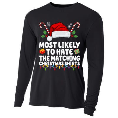 Most Likely To Hat The Matching Christmas Shirts Cooling Performance Long Sleeve Crew