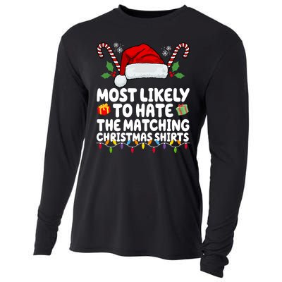 Most Likely To Hat The Matching Christmas Shirts Cooling Performance Long Sleeve Crew