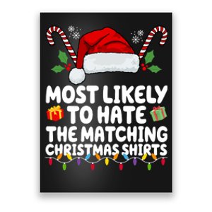 Most Likely To Hat The Matching Christmas Shirts Poster