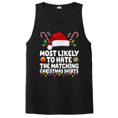 Most Likely To Hat The Matching Christmas Shirts PosiCharge Competitor Tank