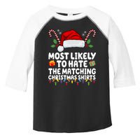 Most Likely To Hat The Matching Christmas Shirts Toddler Fine Jersey T-Shirt