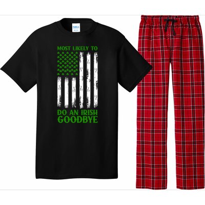 Most Likely To Do An Irish Goodbye Funny St Patricks Day Pajama Set