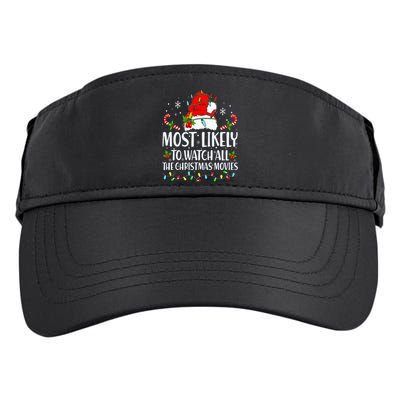 Most Likely To Watch All The Christmas Movies Matching Xmas Adult Drive Performance Visor