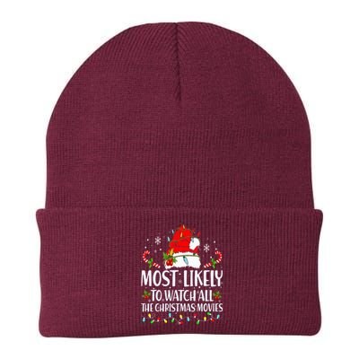 Most Likely To Watch All The Christmas Movies Matching Xmas Knit Cap Winter Beanie