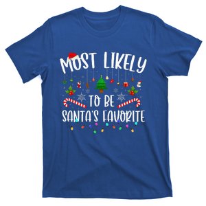 Most Likely To Be Santa's Favorite Christmas Family Matching  T-Shirt