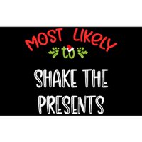 Most Likely To Christmas Shake The Presents Family Group Bumper Sticker