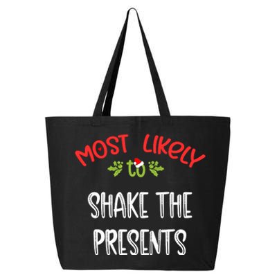 Most Likely To Christmas Shake The Presents Family Group 25L Jumbo Tote