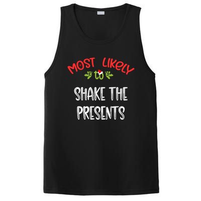 Most Likely To Christmas Shake The Presents Family Group PosiCharge Competitor Tank