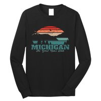 Michigan Lake The Great Lakes State Proud Michigander Long Sleeve Shirt