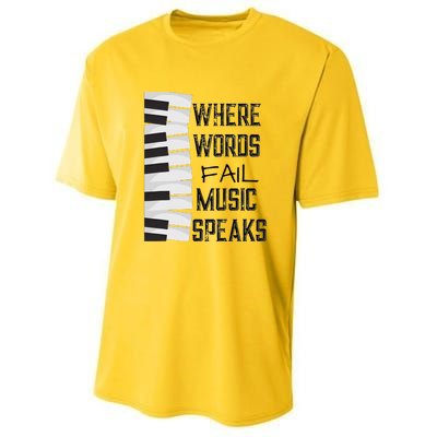 Music Lovers Themed Gift Tee Youth Performance Sprint T-Shirt