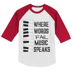 Music Lovers Themed Gift Tee Kids Colorblock Raglan Jersey