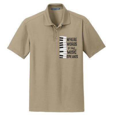 Music Lovers Themed Gift Tee Dry Zone Grid Polo