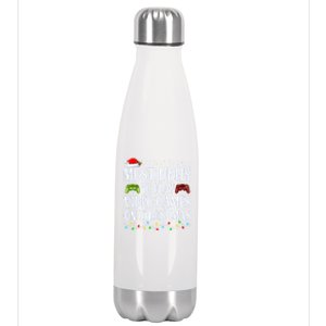 Most Likely To Play Video Games On Christmas Gift Stainless Steel Insulated Water Bottle