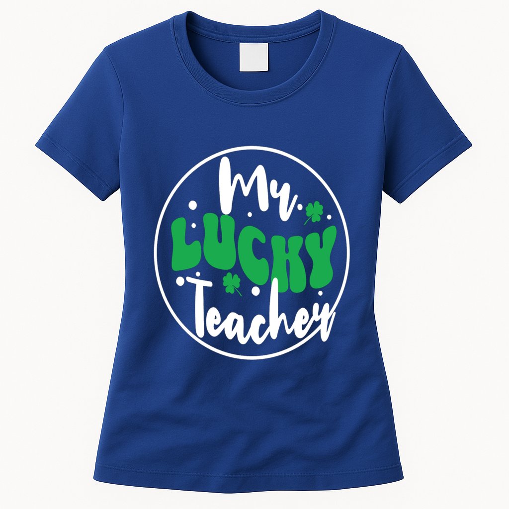 Mr Lucky Teacher St PatrickS Day Humorous Teacher Cool Gift Womens T-Shirt